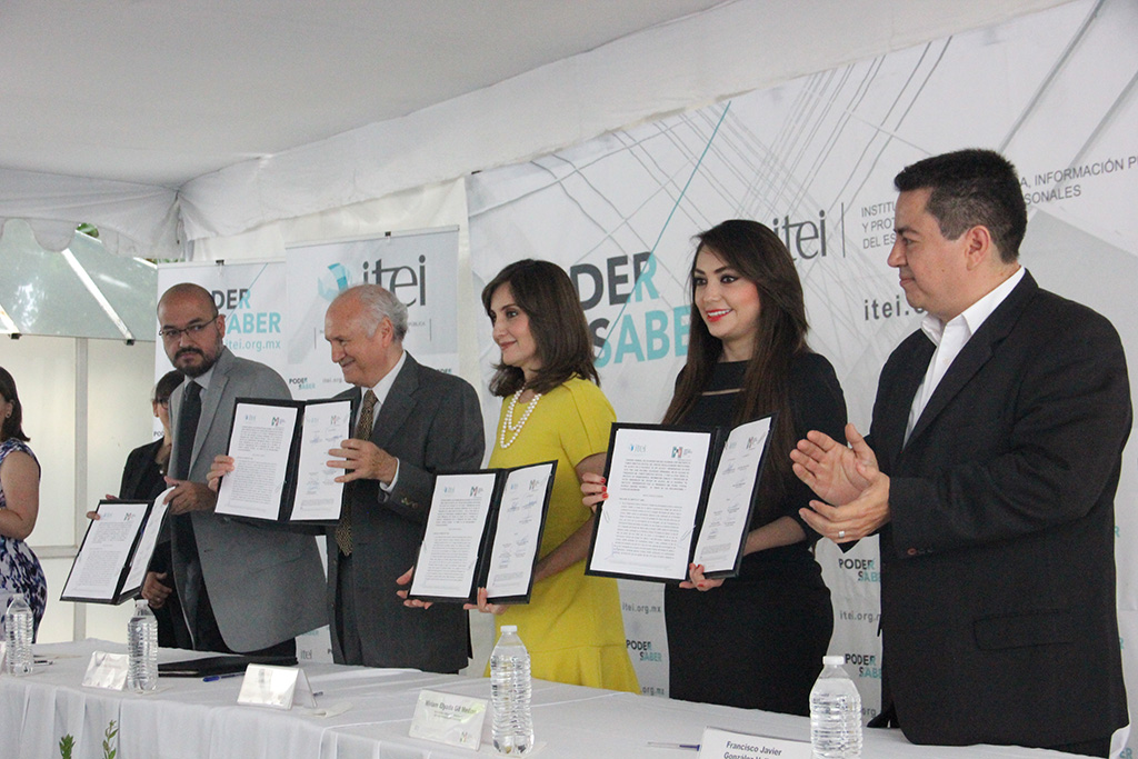 Firma PRI convenio con ITEI para promover cultura de la transparencia